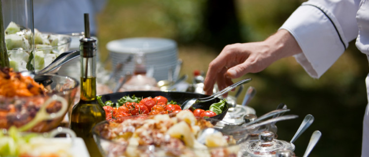 Catering, selective focus, canon 1Ds mark III